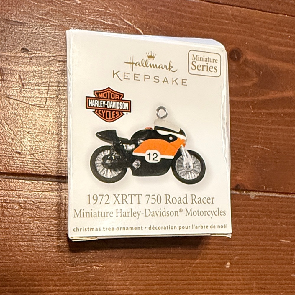 Hallmark Keepsake 1972 XRTT 750 Road Racer Miniature Harley-Davidson Motorcycle